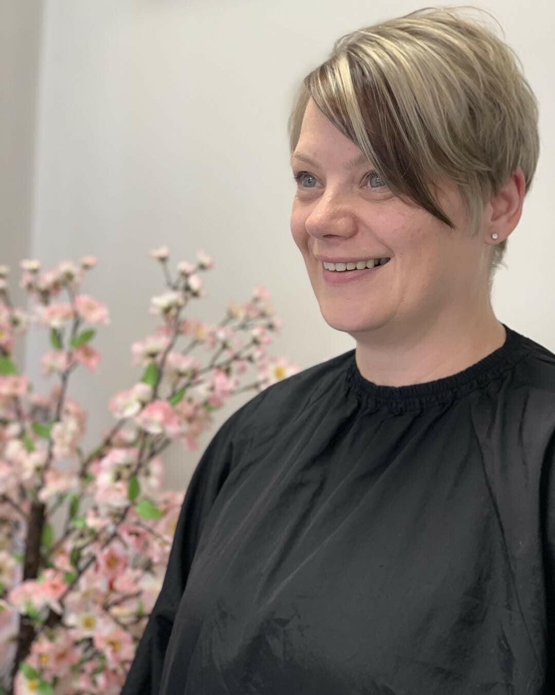 One of our stylists in the salon